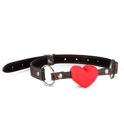 Силиконовый кляп в виде сердца Whipped - Heart Ball Gag