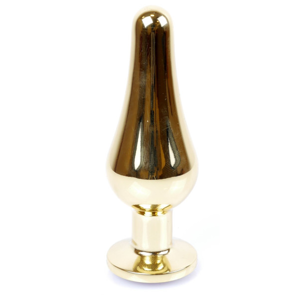 Анальная пробка Boss Series - Jewellery Gold BUTT PLUG Black