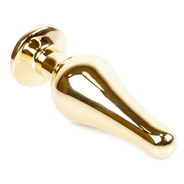 Анальная пробка Boss Series - Jewellery Gold BUTT PLUG Black