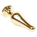 Анальная пробка Boss Series - Jewellery Gold BUTT PLUG Black