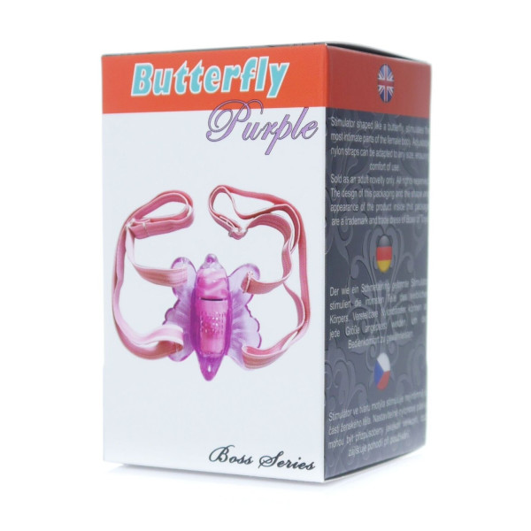 Вибро-стимулятор бабочка Butterfly Purple, 7,5 см