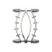 Зажим для половых губ Master Series Spread'Em Poker Vagina Clamp with Adjustable Pressure Screws