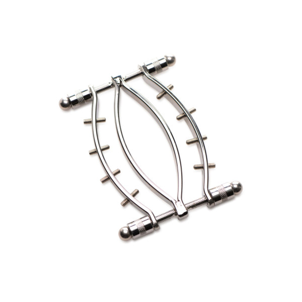 Зажим для половых губ Master Series Spread'Em Poker Vagina Clamp with Adjustable Pressure Screws