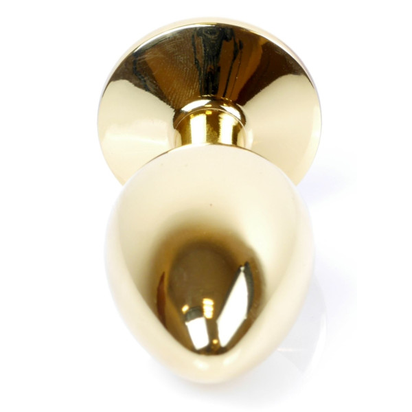 Анальная пробка Boss Series - Jewellery Gold PLUG Black S