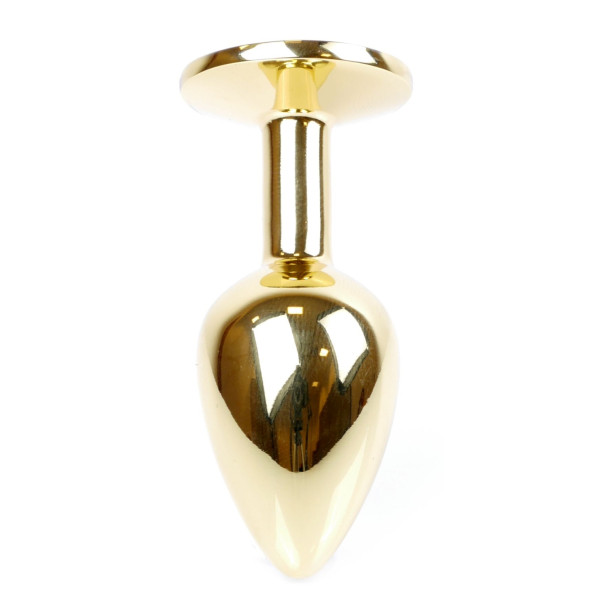 Анальная пробка Boss Series - Jewellery Gold PLUG Black S
