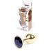Анальная пробка Boss Series - Jewellery Gold PLUG Black S