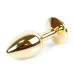 Анальная пробка Boss Series - Jewellery Gold PLUG Black S