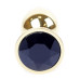 Анальная пробка Boss Series - Jewellery Gold PLUG Black S