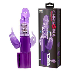 Вибратор с стимулятором клитора Cute Baby Vibrator