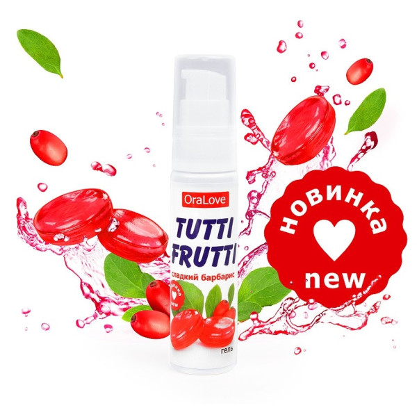 Оральный лубрикант Tutti-frutti сладкий барбарис, 30 ml