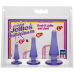 Набор анальных пробок Doc Johnson Crystal Jellies Anal - Purple