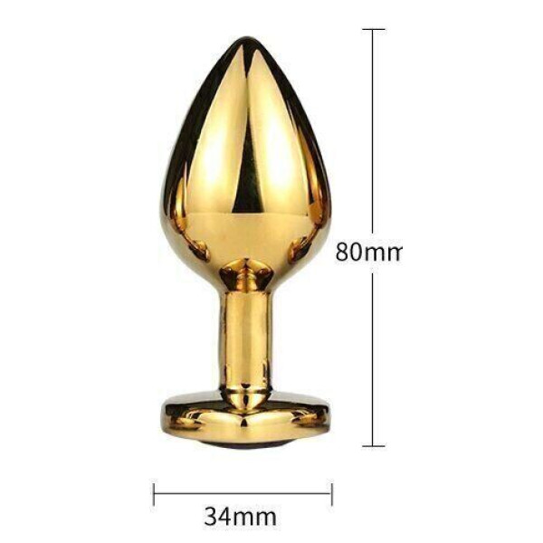 Анальная пробка с кристаллом, размер M