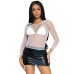 Топ Leg Avenue Long Sleeves T-Shirts White One Size