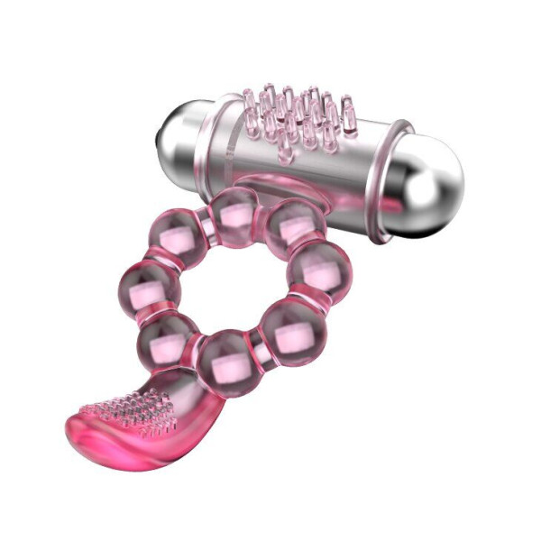Эрекционное кольцо с вибрацией  Pleasure Tongue Ring 