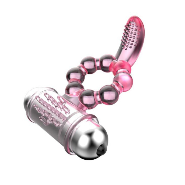 Эрекционное кольцо с вибрацией  Pleasure Tongue Ring 
