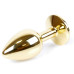 Анальная пробка Boss Series - Jewellery Gold PLUG Rose S