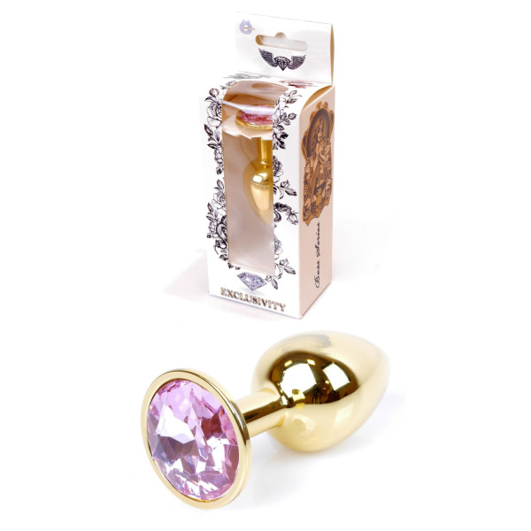 Анальная пробка Boss Series - Jewellery Gold PLUG Rose S
