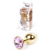 Анальная пробка Boss Series - Jewellery Gold PLUG Rose S