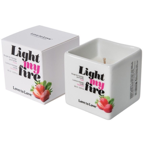 Массажная свеча Love To Love LIGHT MY FIRE Strawberry