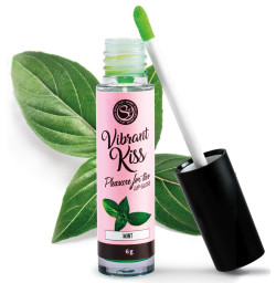 Блеск для губ с эффектом вибрации Secret Play - LIP GLOSS Vibrant Kiss Mint, 6 г