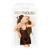 Мини-платье с кружевным лифом и стрингами Penthouse - Bedtime Story Black размер S/M
