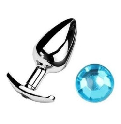 Анальная пробка якорь с кристаллом Blue, размер S,