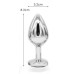 Анальная пробка с кристалом, Размер M