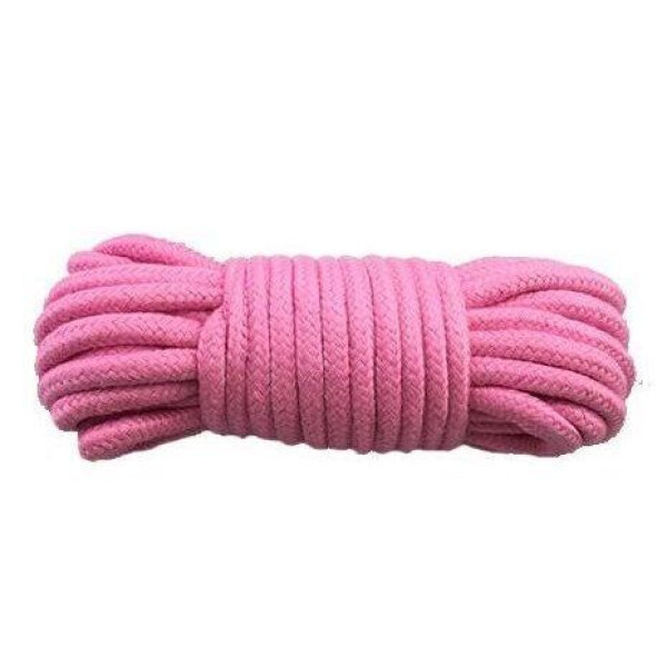 Веревка для бондажа BONDAGE ROPE 10M PINK, 10 метров