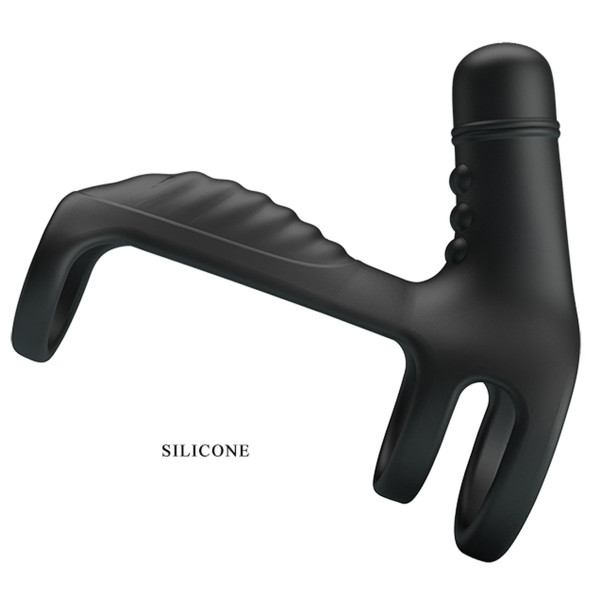 Насадка с вибрацией Pretty Love - VIBRATING PENIS SLING, 10 функций вибрации