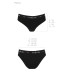 Трусики-слипы из хлопка с эластаном Passion PS004 PANTIES black, размер XL