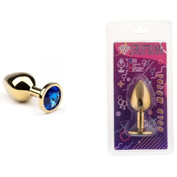 Анальная пробка, Gold Sapphire, S