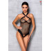 Сетчатый боди с халтером Amanda Body black - Passion, размер XXL/XXXL