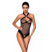 Сетчатый боди с халтером Amanda Body black - Passion, размер XXL/XXXL