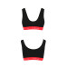 Спортивный топ на широких бретелях Passion PS003 TOP black, размер XL