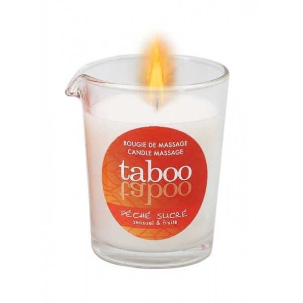 Массажная свеча для женщин TABOO Peche Sucre Bougie, 60 г