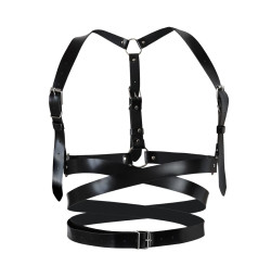 Кожаная портупея Art of Sex - Melani Leather harness, Черная XS-M