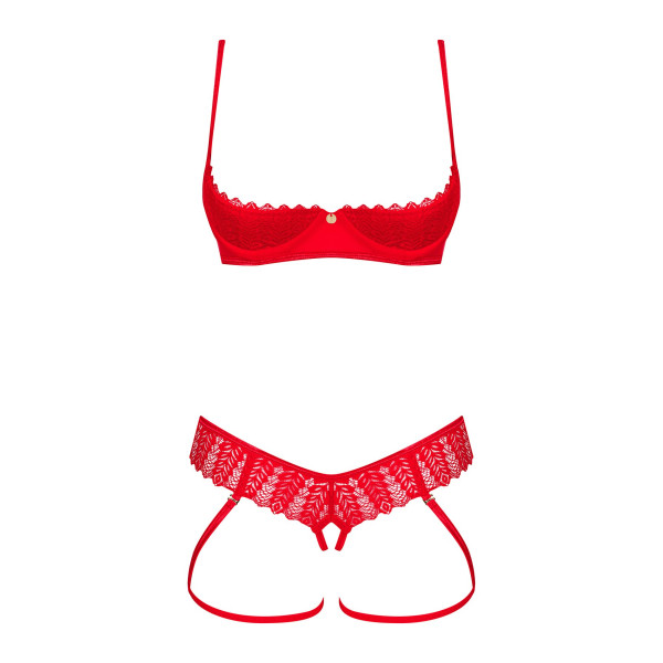 Комплект Obsessive Ingridia 2-pcs crotchless set XS/S