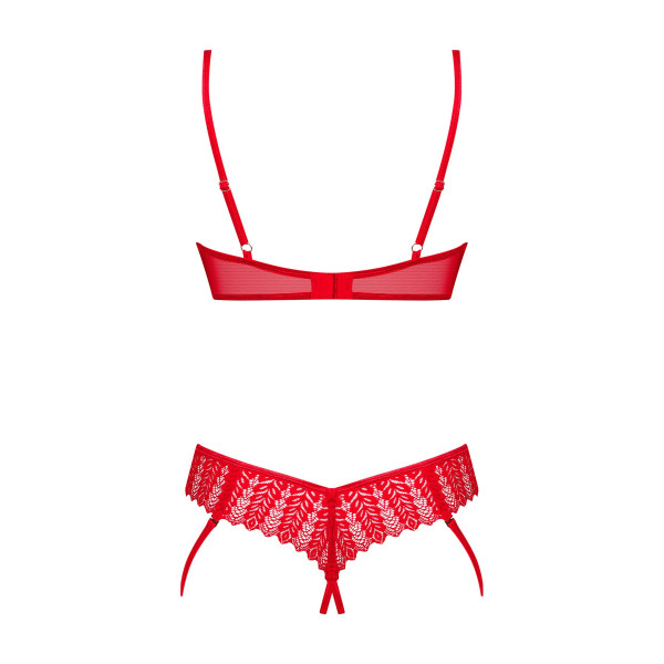 Комплект Obsessive Ingridia 2-pcs crotchless set XS/S