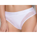 Трусики с прозрачной вставкой Passion PS002 PANTIES white, размер XL