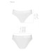 Трусики с прозрачной вставкой Passion PS002 PANTIES white, размер XL