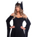 Повязка на голову с крыльями Leg Avenue Feather headband Black, перья и натуральная кожа