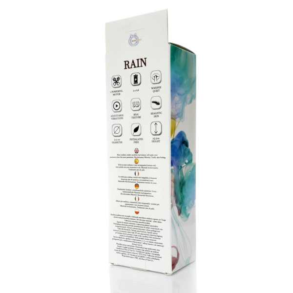 Вибратор BOSS Cyberskin - RAIN, диаметр 5 см, длина 23,5 см