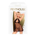 Комплект сорочка в стиле 60-х и трусики с доступом Penthouse - Libido Boost Black размер S/M