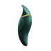 Вибратор 2в1 с язычком Zalo ? Hero Jewel Green, кристалл Swarovski
