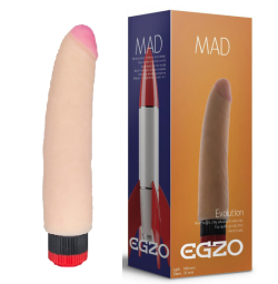Вибратор EGZO Ciberskin, 18*3,5 см