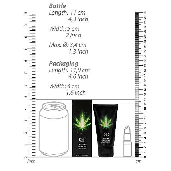 Крем пролонгирующий Shots - CBD Cannabis Delay Gel, 50 ml