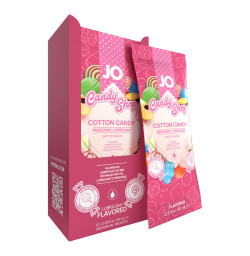Набор лубрикантов Foil Display Box - JO H2O Lubricant - Cotton Candy, 12 x 10 мл