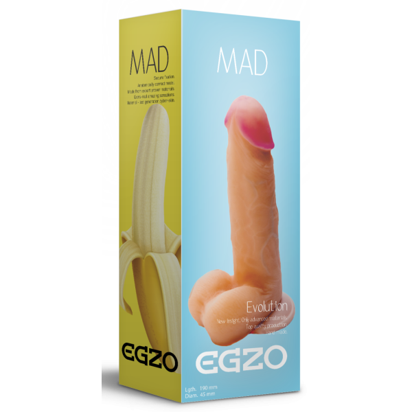 Фаллоимитатор EGZO Ciberskin, 19*4,5 см