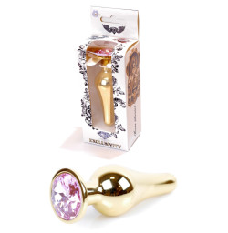 Анальная пробка Boss Series - Jewellery Gold BUTT PLUG Rose