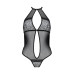 Сетчатое боди с кружевом на груди Passion SATARA BODY XXL/XXXL black